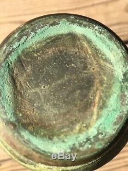 Arts & Crafts Clewell American Art Pottery Vase With Awesome Untouched Patina 8