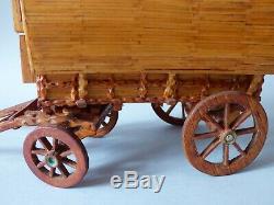 Arts Crafts Matchstick Shed Ware Romany Gypsy Horse Vardo Caravan Countryside