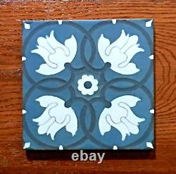 Arts & Crafts / Mission Style VAN BRIGGLE GEOMETRIC FLORAL TILE