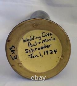Arts & Crafts Peters And Reed 11.75 Landsun Art Pottery Vase 1924 Wedding Gift
