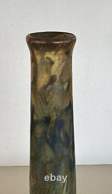 Arts & Crafts Peters & Reed Landsun Drip Glaze #5 Bud Nozzle Vase 9.75 Tall VGC