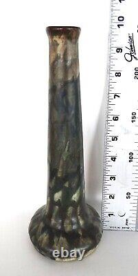 Arts & Crafts Peters & Reed Landsun Drip Glaze #5 Bud Nozzle Vase 9.75 Tall VGC