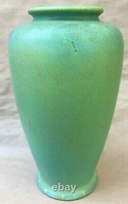 Arts & Crafts Pilkington Matte Green Art Pottery Vase