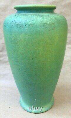 Arts & Crafts Pilkington Matte Green Art Pottery Vase