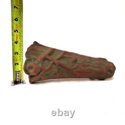Arts & Crafts Pottery Planter Set Log Pinecone Motif Rustic Cabin Woodland Décor