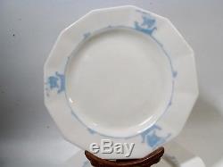 Arts & Crafts Rookwood Pottery Blue Sailing Ships 5 Salad Plates Shipware