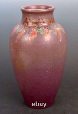 Arts & Crafts Rookwood Pottery Purple Vase 1917 Charles Todd Carved & Decorated