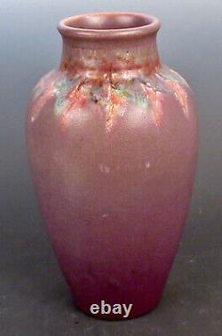 Arts & Crafts Rookwood Pottery Purple Vase 1917 Charles Todd Carved & Decorated