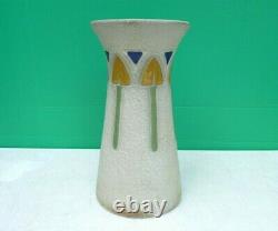 Arts & Crafts Roseville Mostique Arrowhead Motif 15 Art Pottery Vase