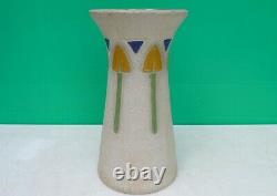 Arts & Crafts Roseville Mostique Arrowhead Motif 15 Art Pottery Vase