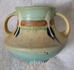Arts & Crafts Roseville Pottery Monticello 555 Two Handle Vase