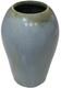Arts & Crafts Style Mottled Blue Studio Pottery Vase Matte Glaze Heavy 7 Signed