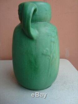 Arts & Crafts Weller Matte Green 11.5 Vase