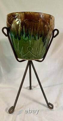 Arts and Crafts Art Deco Mid Century Planter Stand Robinson Ransbottom LARGE 8in