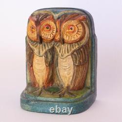 Arts and Crafts Compton Pottery Rare Owl Bookend by Mary Seton Watts