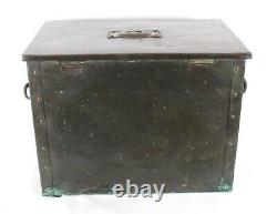 Arts and Crafts Copper Log Box Ruskin Pottery Cabochons Liberty & Co Superb