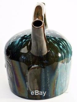 Arts and Crafts Dr Christopher Dresser Linthorpe Pottery Face Vessel Vase c. 1880