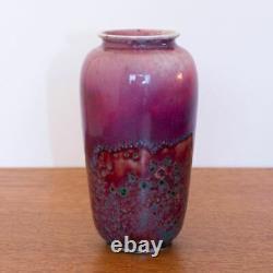 Arts and Crafts Ruskin Pottery High Fired Rare Dual Glaze Vase 1922