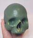 Arts And Crafts Style Pottery Skull Gothic Sculpture Halloween Decor Detailed