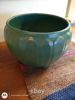 Arts crafts pottery matte green