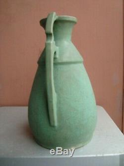Austria Germany Matte Green 13.5 Arts & Crafts Secessionist Vase