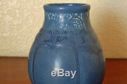 Awesome Vintage Rookwood Arts Crafts Cabinet Vase XXX 1930 #6094 Midnight Blue