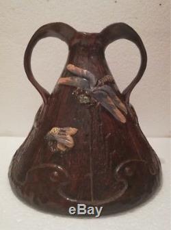 BRETBY Art Pottery Arts & Crafts Ligna Ware Vase OFFER -%20