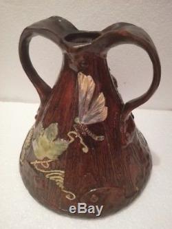 BRETBY Art Pottery Arts & Crafts Ligna Ware Vase OFFER -%20
