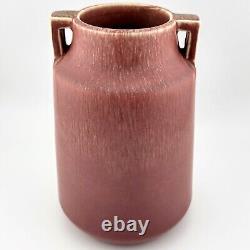 Beautiful 1922 Rookwood Art Pottery Handled Vase 2076 in a Mauve Matte Finish