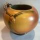 Beautiful 6 Antique Roseville Pottery Brown Pine Cone Arts & Crafts Vase Bowl