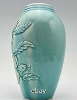 Beautiful, Rare Arts and Crafts Revival Hand-Thrown, Signed Manka Vase