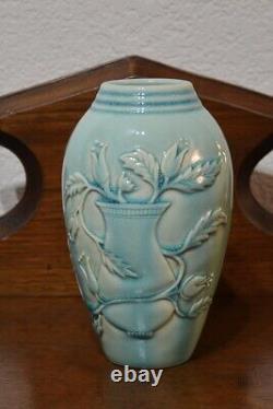 Beautiful, Rare Arts and Crafts Revival Hand-Thrown, Signed Manka Vase