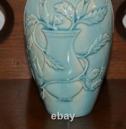 Beautiful, Rare Arts and Crafts Revival Hand-Thrown, Signed Manka Vase