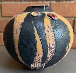 Beautiful Round Ceramic Studio Art Pottery Modern Vase Society Arts Crafts NSW