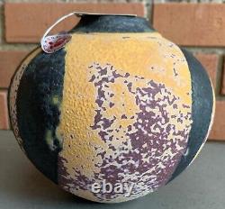 Beautiful Round Ceramic Studio Art Pottery Modern Vase Society Arts Crafts NSW