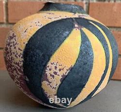 Beautiful Round Ceramic Studio Art Pottery Modern Vase Society Arts Crafts NSW