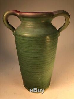 Ben Stoin Handmade Thrown Weller Vase Rare Arts and Crafts Old Pottery