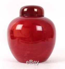Bernard Moore Large Arts and Crafts Galleon Ginger Jar Flambe Pottery