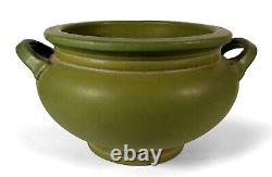 Big Antique Roseville Matte Green Arts Crafts Pottery Urn Vase Jardiniere 550-7