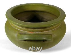 Big Antique Roseville Matte Green Arts Crafts Pottery Urn Vase Jardiniere 550-7