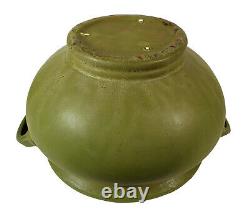 Big Antique Roseville Matte Green Arts Crafts Pottery Urn Vase Jardiniere 550-7