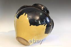 Big Old Zanesville Pottery Ebonello Vintage Vase Arts & Crafts Drip 16x16