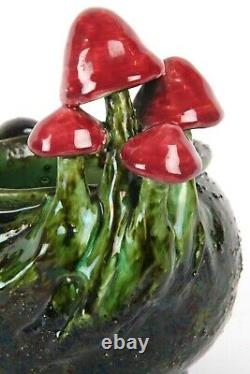 Blanche Vulliamy Signed Wardle Rare Snail and Toadstool Bowl Arts and Crafts