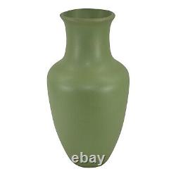 Bortner And Bortner Arts And Crafts Pottery Terra Cotta Matte Green 12 Vase