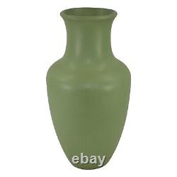 Bortner And Bortner Arts And Crafts Pottery Terra Cotta Matte Green 12 Vase