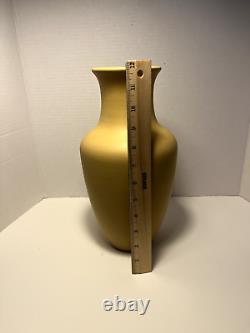 Bortner And Bortner Arts & Crafts Pottery Terracotta Matte Yellow Chelsea Vase