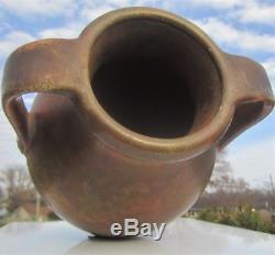 Bronze Glaze Burley Winter Arts & Crafts Pottery Amphora Niloak Era Rebecca Vase