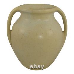 Burley Winter 1930s Arts And Crafts Pottery Ivory Ceramic Handled Vase 50