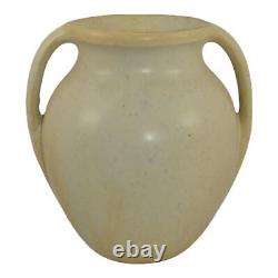 Burley Winter 1930s Arts And Crafts Pottery Ivory Ceramic Handled Vase 50