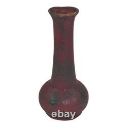 Burley Winter 1930s Arts And Crafts Pottery Rose Green Ceramic Bud Vase 4F
